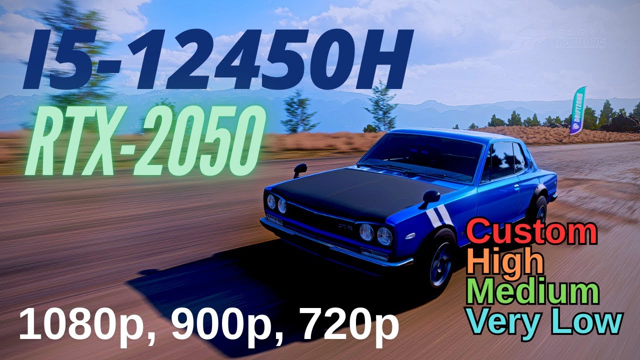 i5-12450H & RTX 2050 game test: Forza Horizon 5
