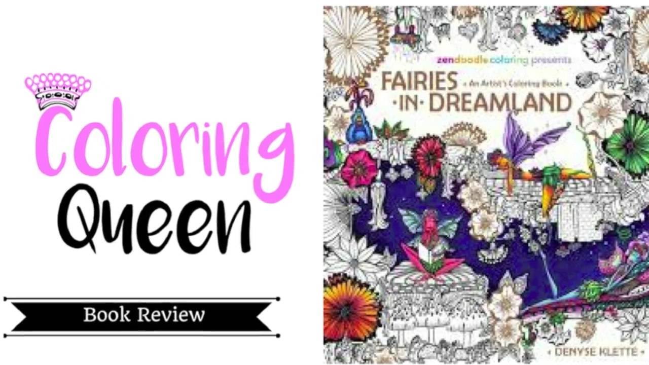 Fairies in Dreamland - Coloring Book Review - Denyse Klette