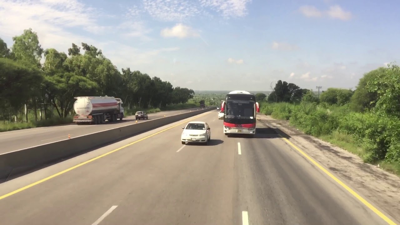 Yutong Bus by RoadMaster / Master Group Transport on Motorway M2 | Lahore to Islamabad M2 Motorway |