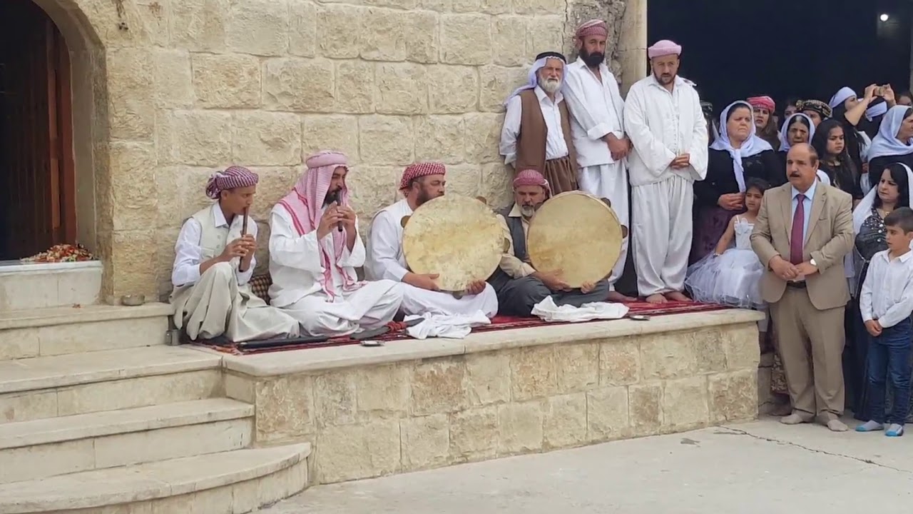 طوافة الشيخ بكر في بحزاني#بعشيقة سنة 2019 #فقرة السماع #دف وشباب الجزء #2