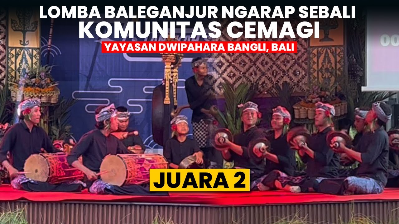 Juara 2 Komunitas Cemagi, Lomba Baleganjur Ngarap Sebali | Yayasan Dwipahara Bangli, Bali
