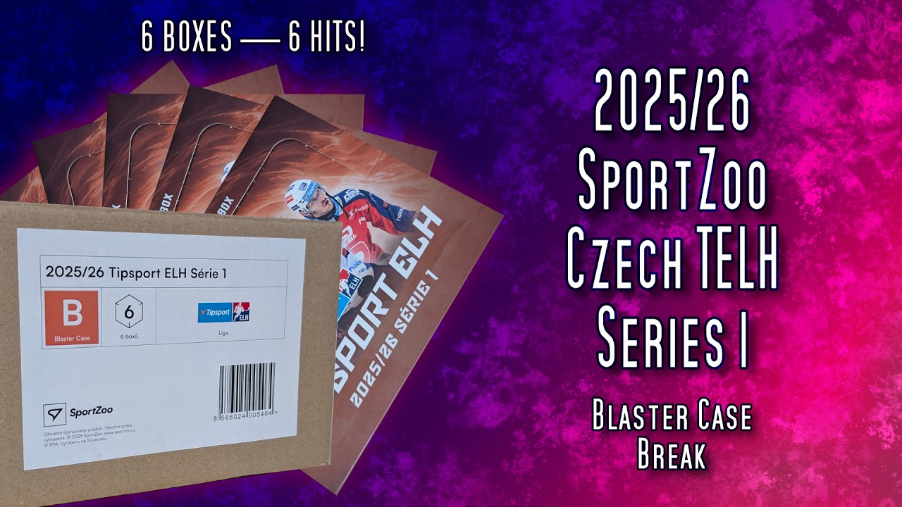 6 Boxes = 6 Hits. 2025/26 Sportzoo TELH Series 1 Blaster Case Break