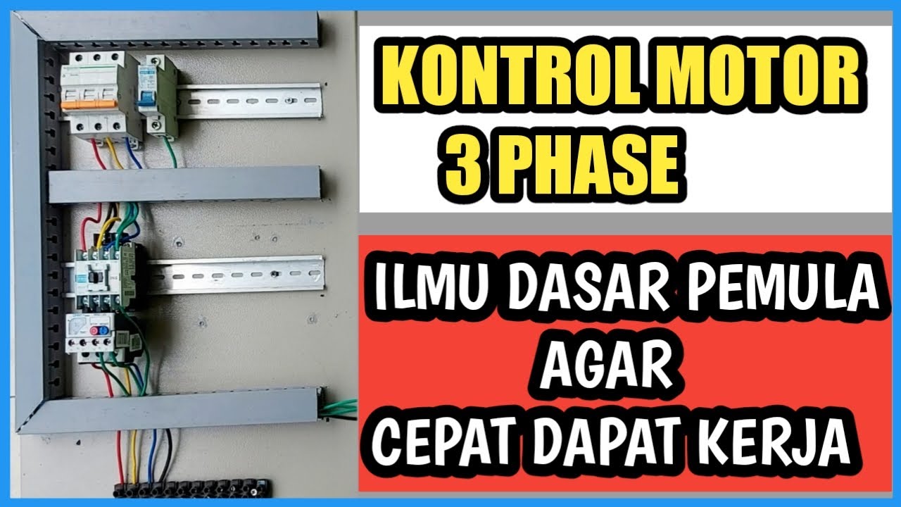 Mengoprasikan Motor Listrik 3 Phase Dari Satu Tempat || Rangkaian DOL