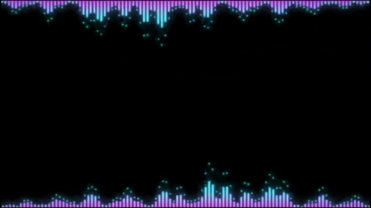 Audio player template | visualizer black screen video | music player icon