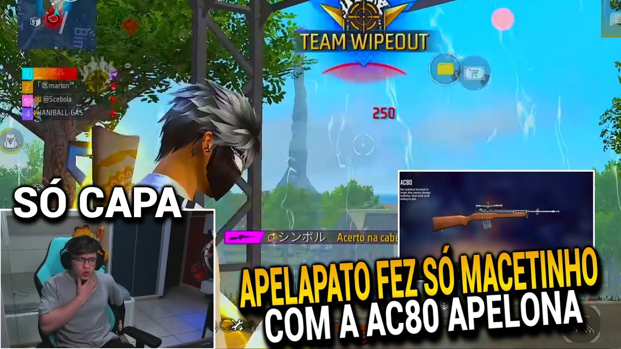 APELAPATO DOMINOU A NOVA AC80 MAIS APELONA DO FREE FIRE, MACETINHO QUE DÁ SÓ CAPA!