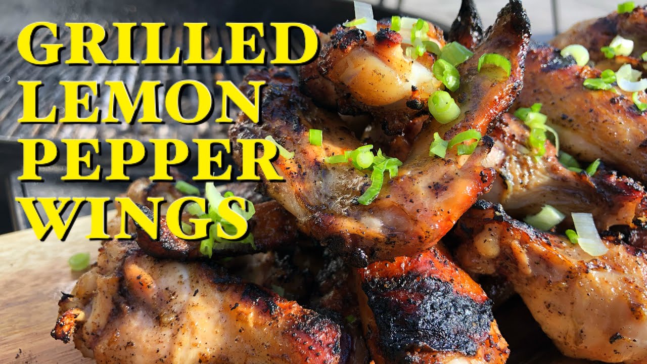 GRILLED LEMON PEPPER WINGS ON THE WEBER KETTLE/TIPTOPTEMP/LEMON PEPPER WINGS
