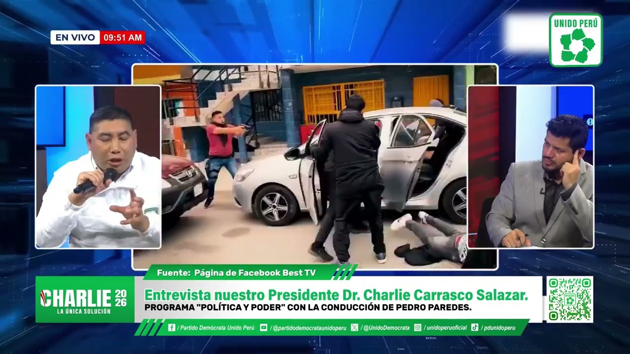Entrevista a nuestro Presidente Dr. Charlie Carrasco Salazar, en el programa 