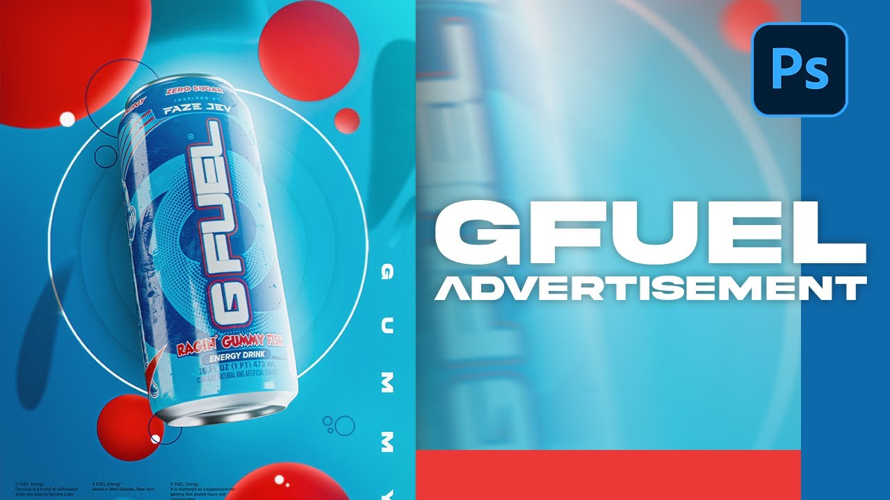 PS Tutorial: How To Make A GFuel Advertisement