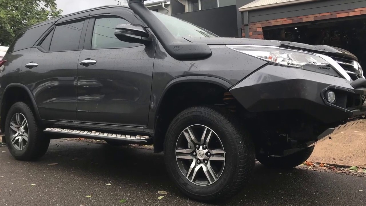 Facelift toyota fortuner Tjm 2 inch Lift kit 2.8 turbo transmission spacer centre bearing vibration