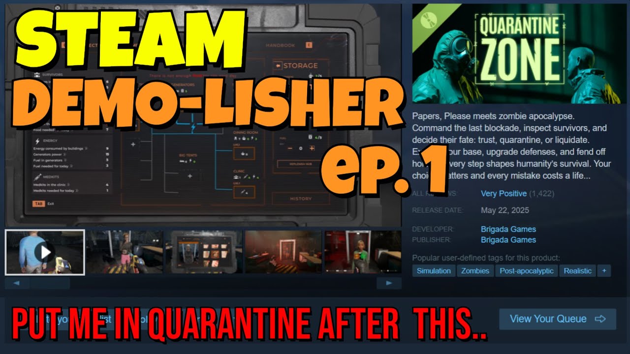 Papers Please, But With.. Zombies? Quarantine Zone - Ep. 1