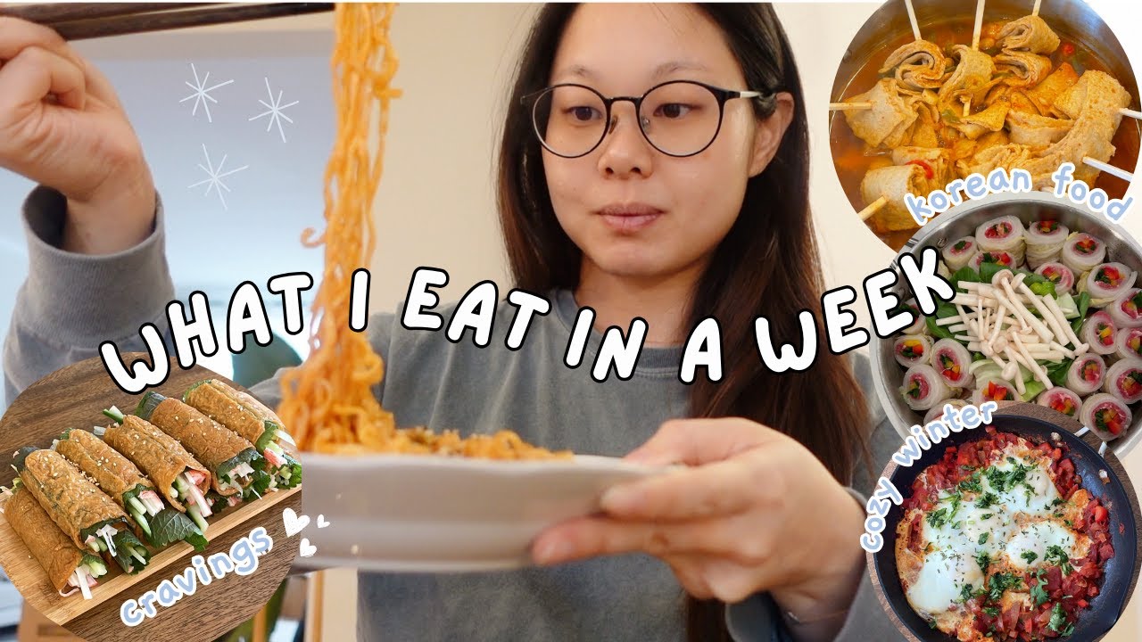 what i eat in a week while pregnant - winter cozy & comfort foods🧣, korean foods, cravings ☃️