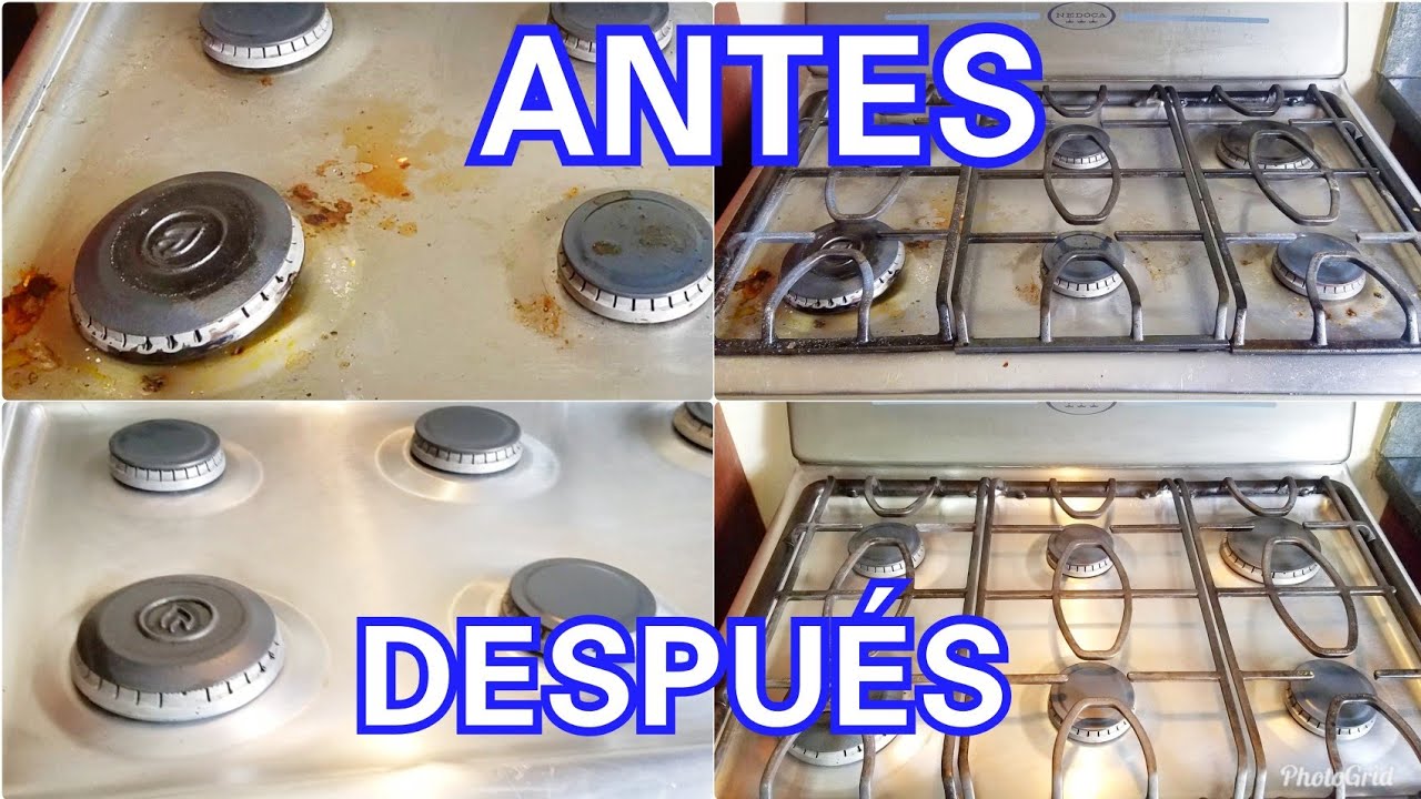COMO BLANQUEAR LOS QUEMADORES/ COMO LIMPIAR TU ESTUFA