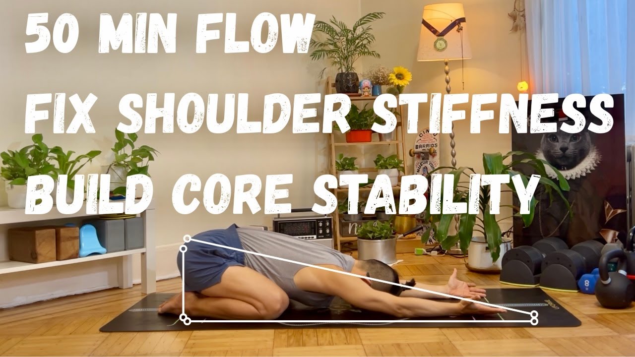 Shoulder Pain Relief & Thoracic Mobility Yoga | Core Strength & Full Body Stability Flow