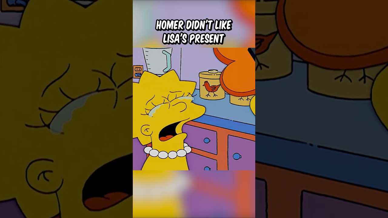 Homer didn't like Lisa's present
