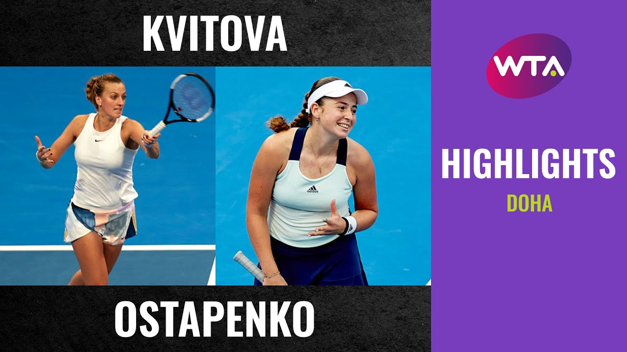 Petra Kvitova vs. Jelena Ostapenko | 2020 Doha Third Round | WTA Highlights