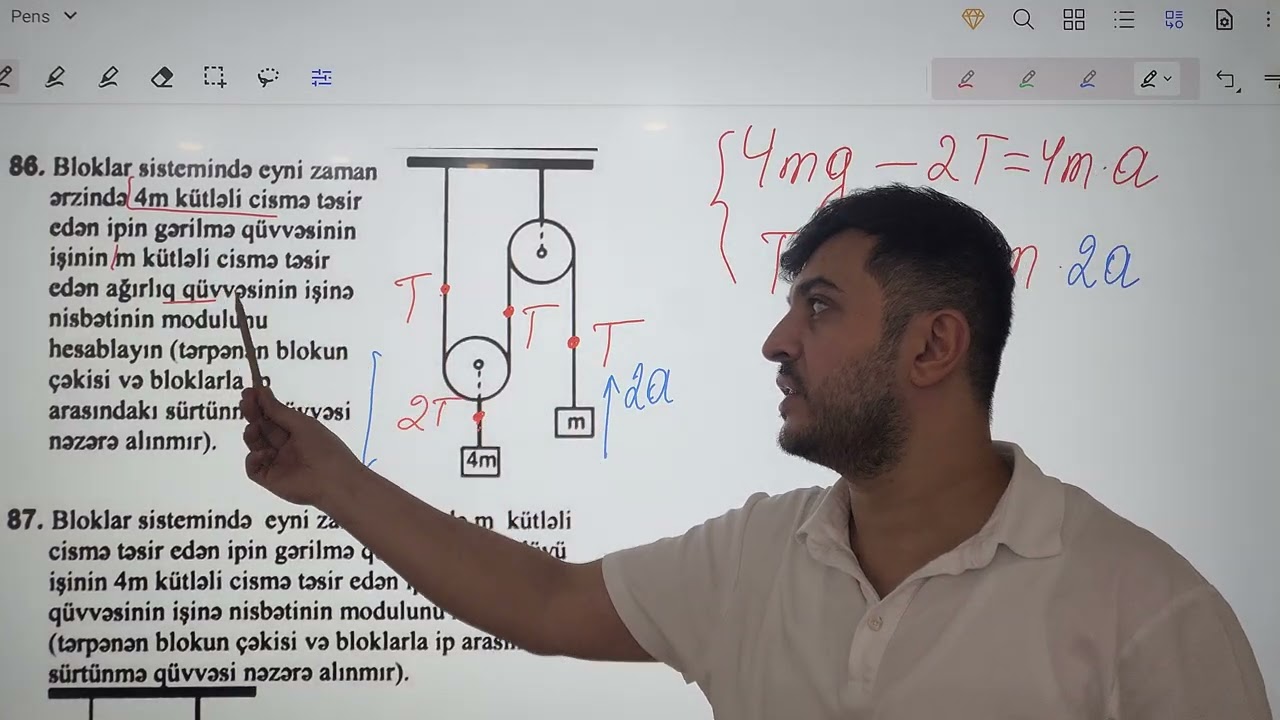 DİM test toplusu/ I hissə. Mexaniki iş / test tapşırığı - 86. 