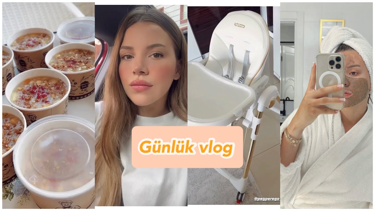GÜNLÜK VLOG , AŞURE YAPTIK , MARKET ALIŞVERİŞİ, ELİZ'İN MAMA SANDALYESİ