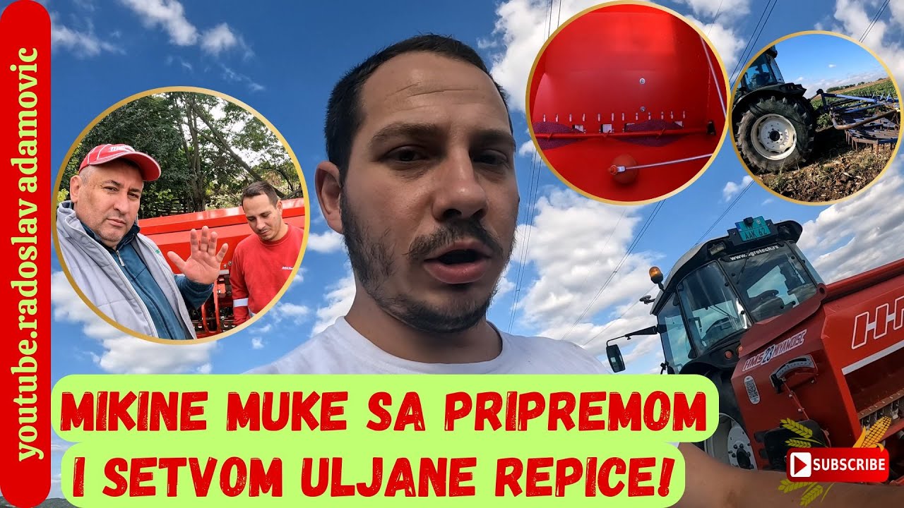 MIKINE MUKE SA PRIPREMOM I SETVOM ULJANE REPICE! ; MIKA'S TROUBLE WITH THE SOWING OF CANOLA!