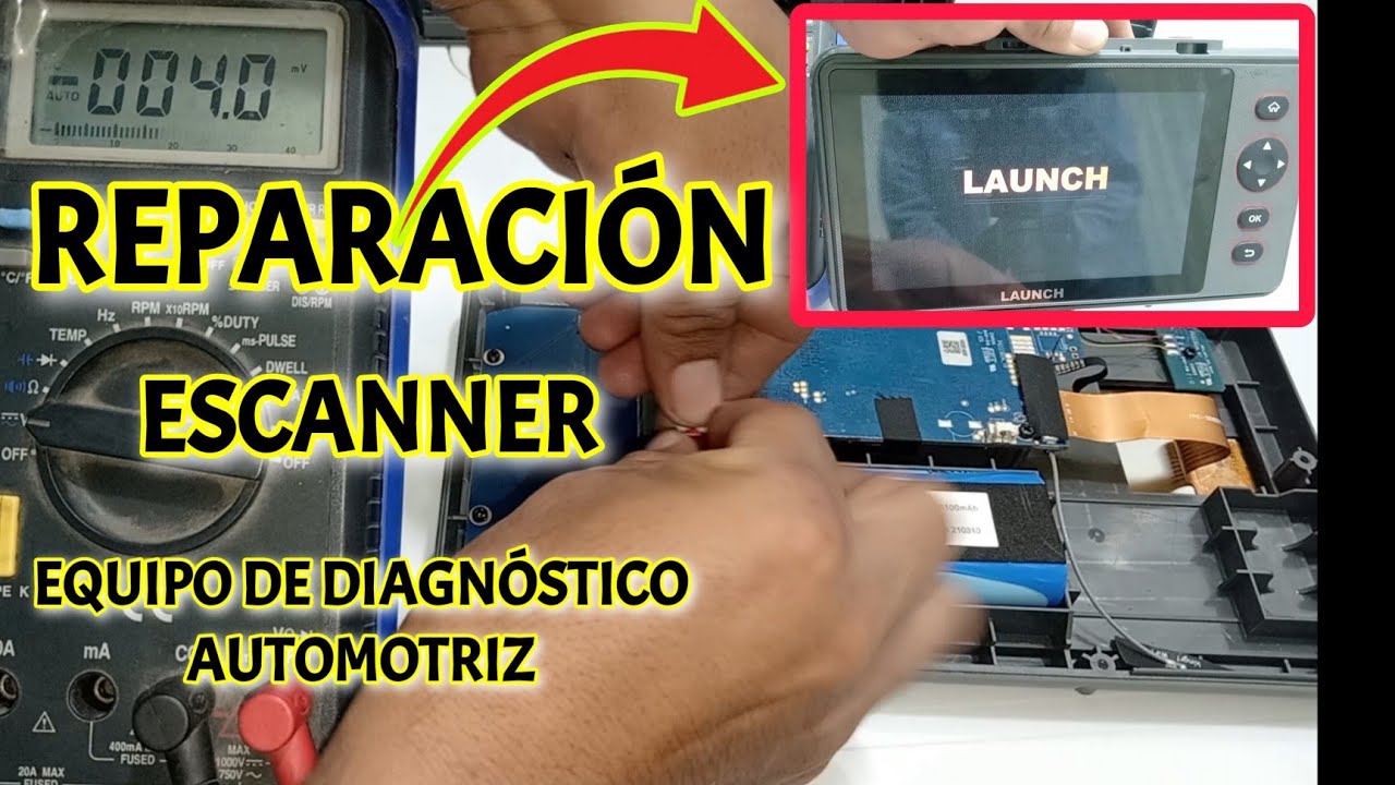REPARACIÓN ESCANNER AUTOMOTRIZ LAUNCH CPR909X , EQUIPO DE DIAGNÓSTICO AUTOMOTRIZ SCANNER LAUNCH dtc