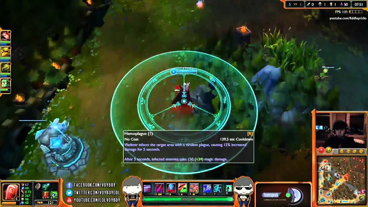 Crs Voyboy- Vladimir vs Nunu Top Lane (Playing as Crs Vooby Diamond II)