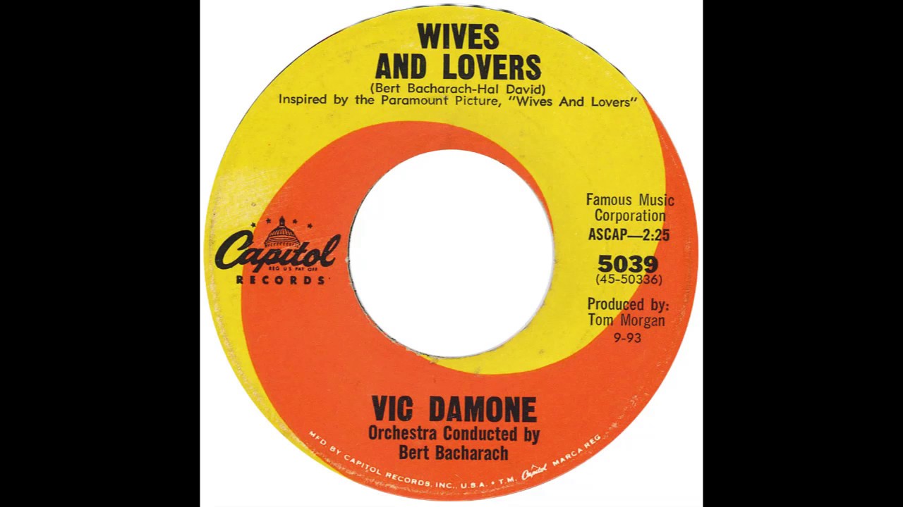 Vic Damone &ndash; &ldquo;Wives And Lovers&rdquo; (Capitol) 1963