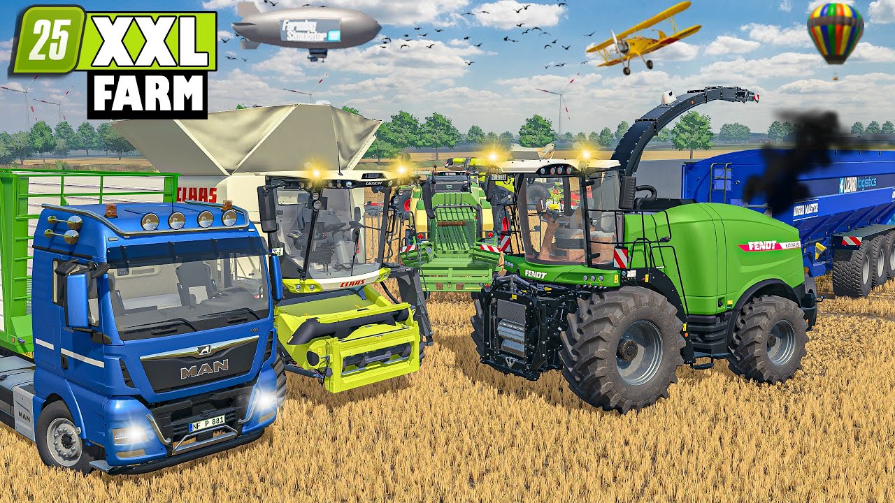I MADE $698.295 Cutting WHEAT and SILAGE | The XXL FARM | Farming Simulator 25