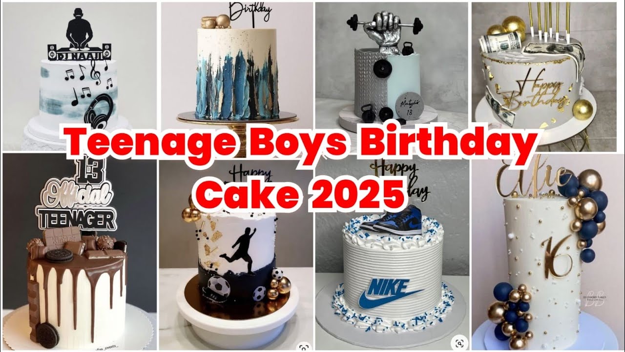 Teenage boys birthday cake ideas 2025// boys cute cake designs//Diy cake ideas