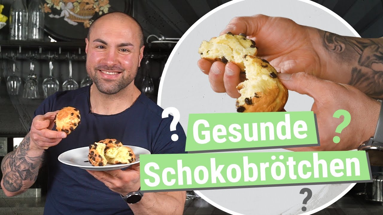 Gesunde Schokobrötchen | Kalorienarme und zuckerfreie Schoko Brötchen