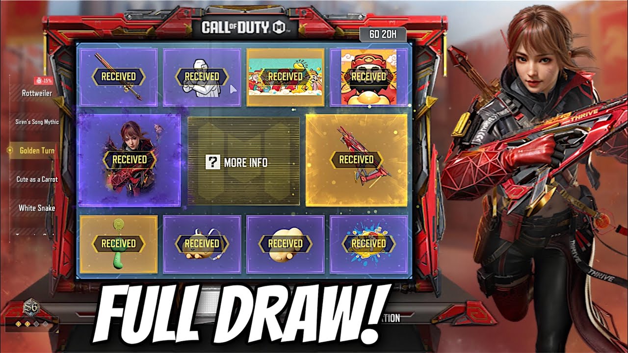 Buying The Legendary VMP - Crimson Sparkfire | Golden Turn Draw CODM