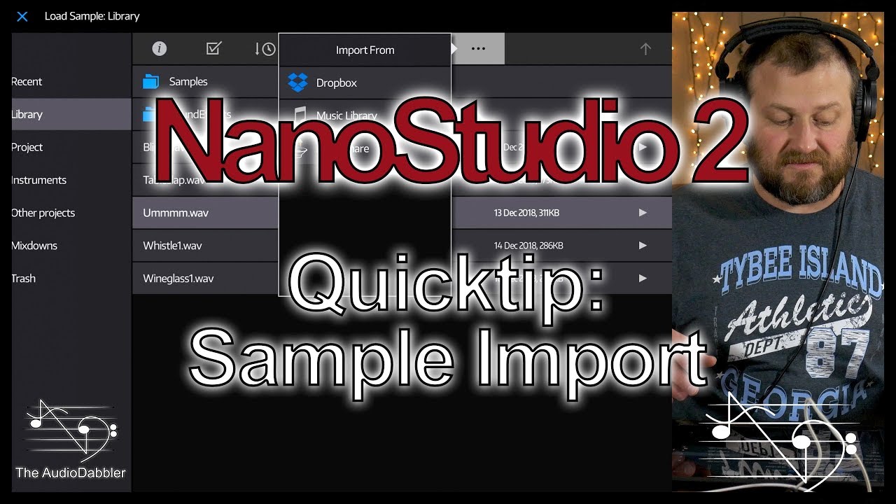 NanoStudio 2 - Quicktip - Import Samples into Obsidian from Files