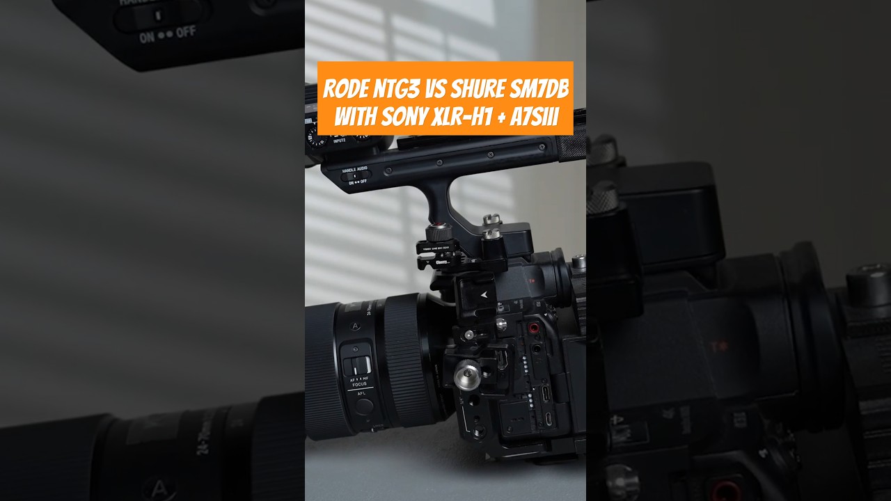Shure SM7DB VS Rode NTG3 tested with the Sony XLR-H1 FX3 Top Handle