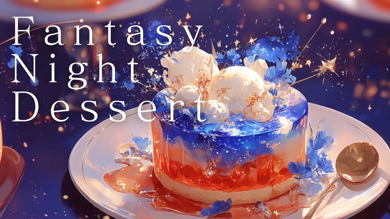 【Royalty Free BGM】Fantasy Night Dessert 🌙✨｜Night Fantasy Ambient Music for Relax, Work, Chill