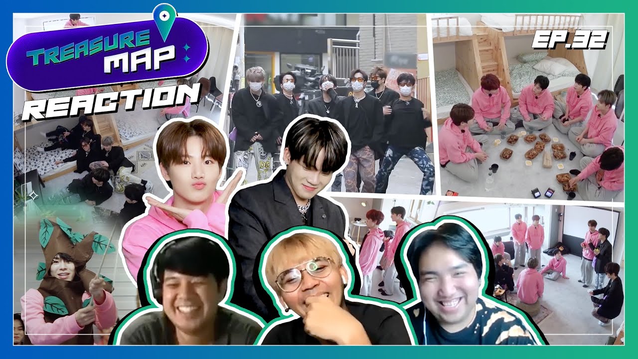 [REACTION] TREASURE MAP EP.32 | SPOP SPACE | พิซ้อก 6 คน จุน 6 คนนน ป่ววนมากกก