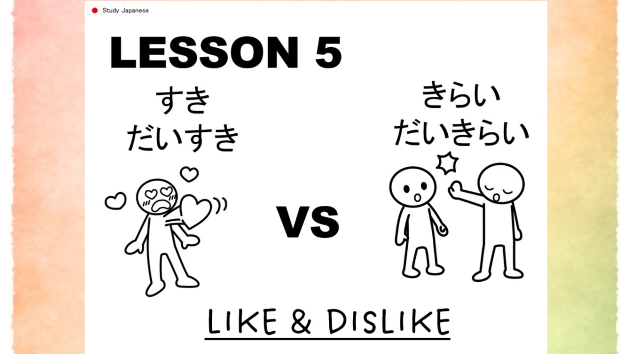 Genki Lesson5 Like and Dislike