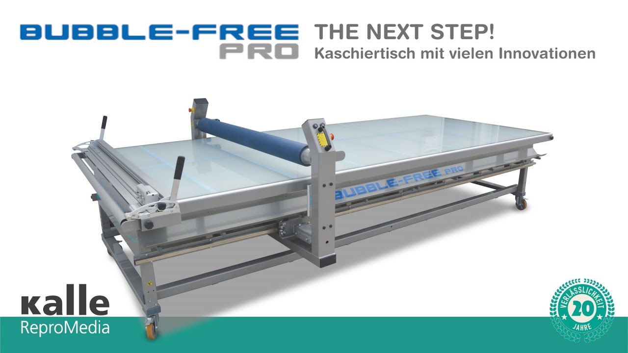 BubbleFree PRO - Der Kaschiertisch mit vielen Innovationen - exklusiv bei Kalle ReproMedia