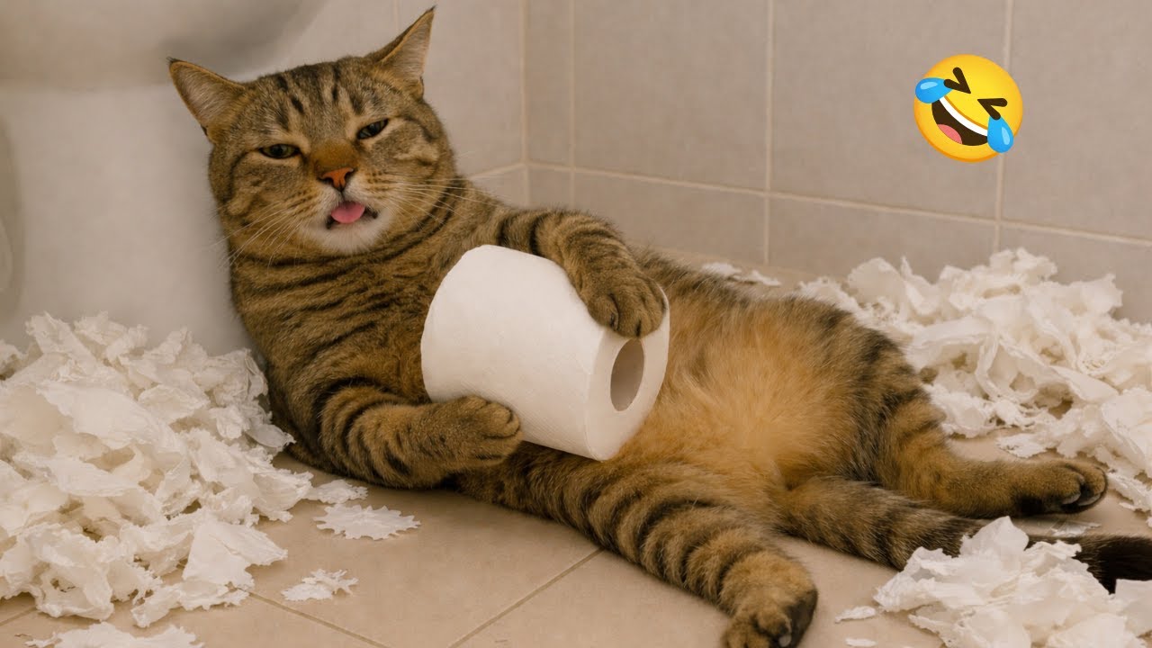 Cat Does Something Unbelievable in the Toilet 😹