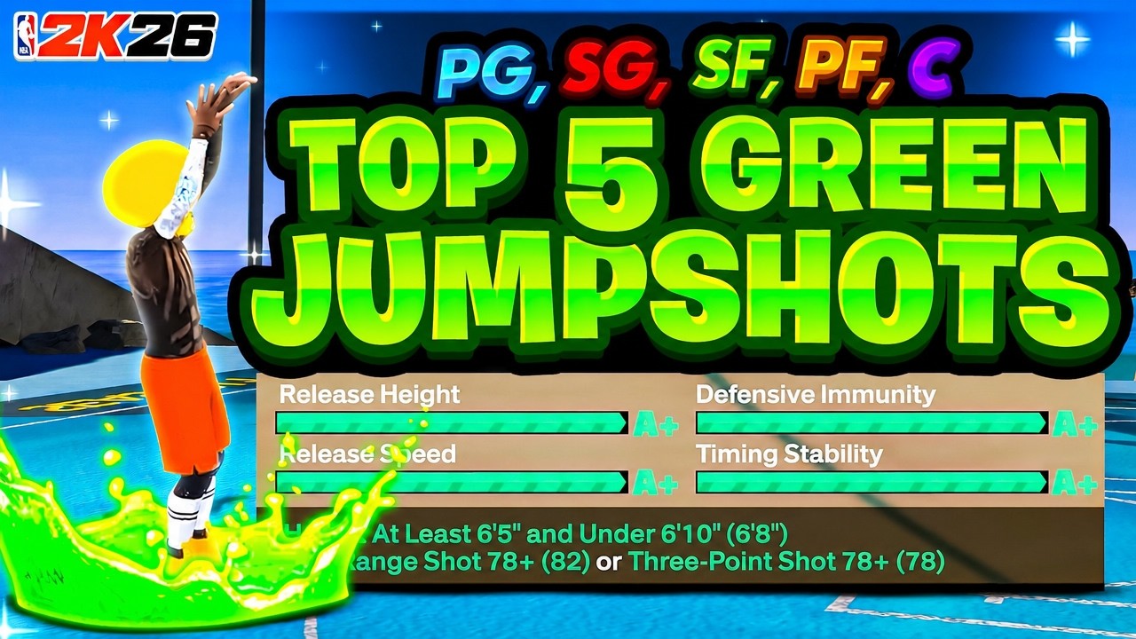 UNSTOPPABLE TOP 5 BIGGEST GREEN WINDOW JUMPSHOTS NBA2K26 BOTH GEN BEST JUMPSHOT NBA 2K26
