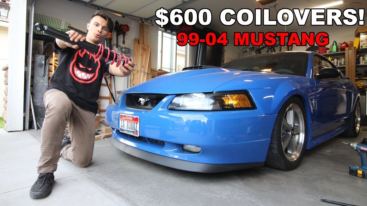 SLAMMING THE MACH 1 ON $600 COILOVERS | 99-04 Mustang