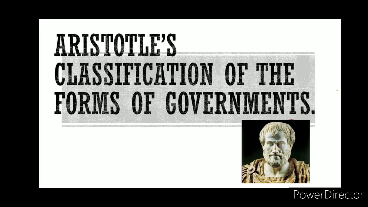 Aristotle's Classification of the forms of government