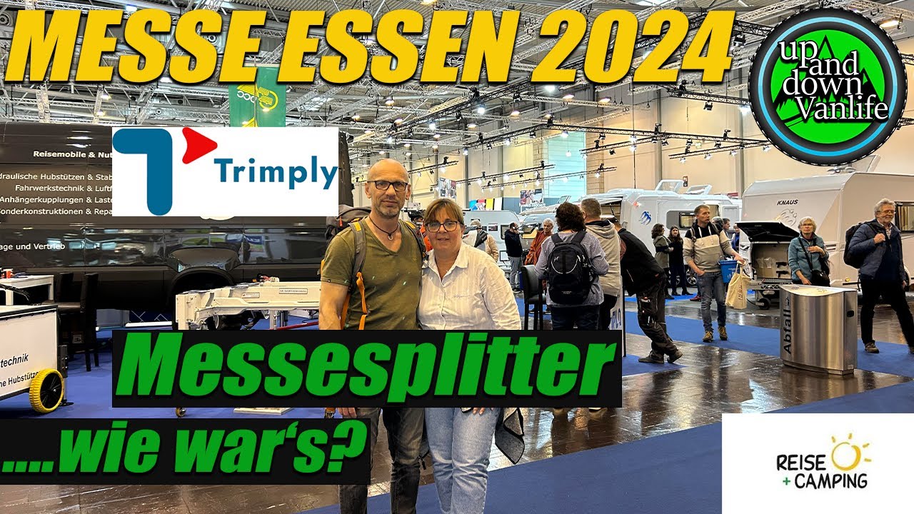 Messesplitter Reise + Camping 2024 - Messerundgang - Eindrücke - Vorstellung der App Trimply