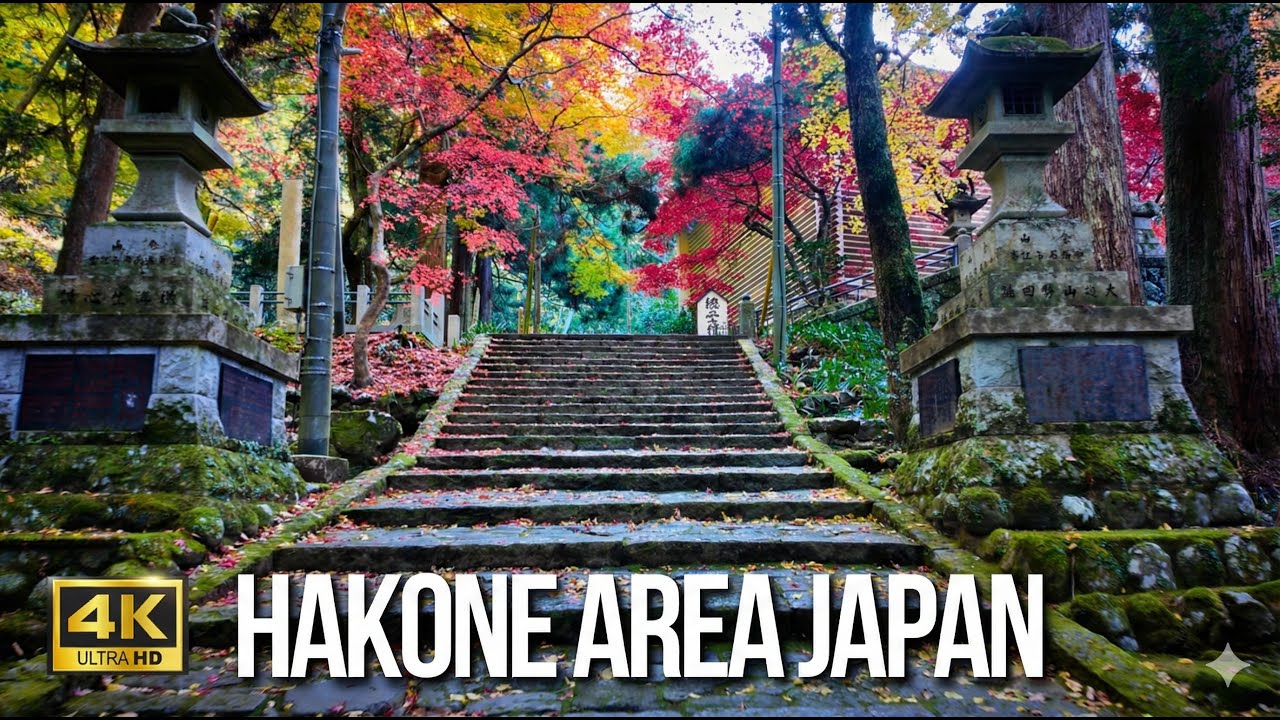 NEAR HAKONE JAPAN 4K ASMR Walking Tour - Mysterious TENGU TEMPLE: Mount Daiyu 【4K HDR】