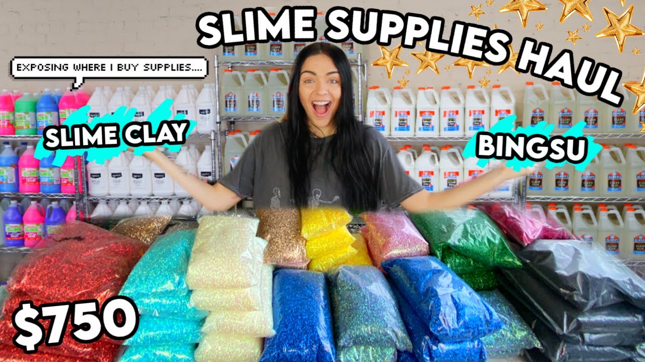 $750 SLIME SUPPLIES HAUL: Slime Clay, Bingsu, Sprinkles! + how to start an online business!
