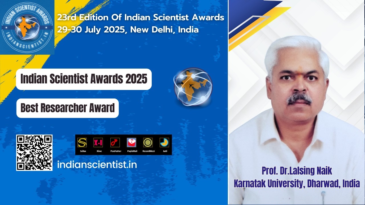 Prof.  Dr. Lalsing Naik | Karnatak University, Dharwad | Best Researcher Award