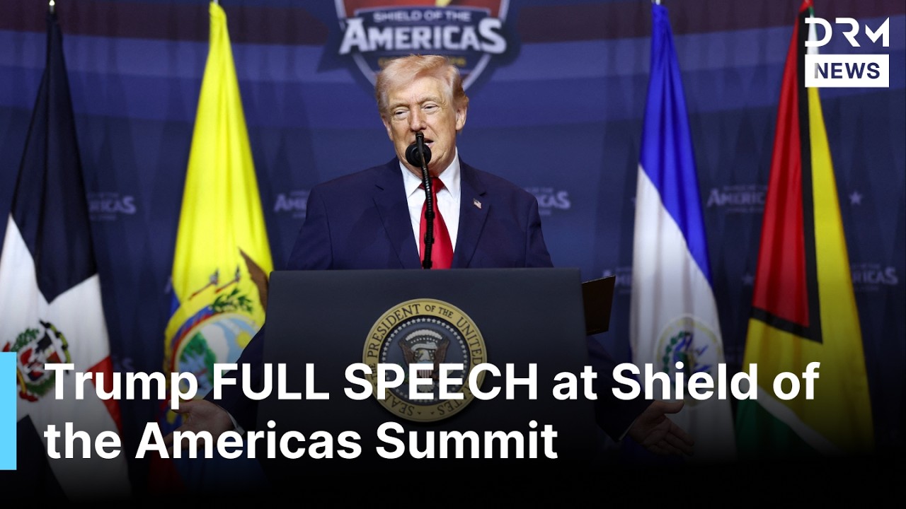FULL SPEECH: Trump Speaks at Shield of the Americas Summit Boasts U.S. Strikes on Iran | AC1B