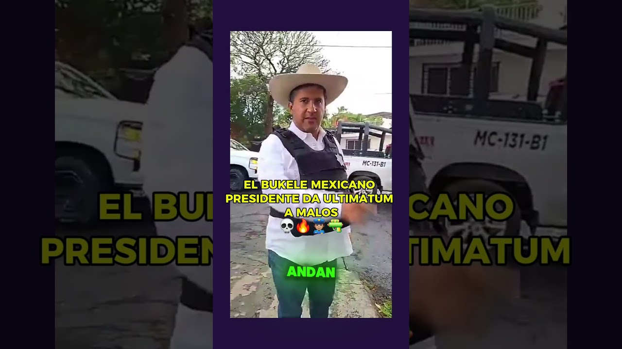 El #Bukele #mexicano, Carlos Manzo da ultim&aacute;tum a los malos de #Uruapan 🔥👮🏽&zwj;♂️🔫 #sedena #harfuch