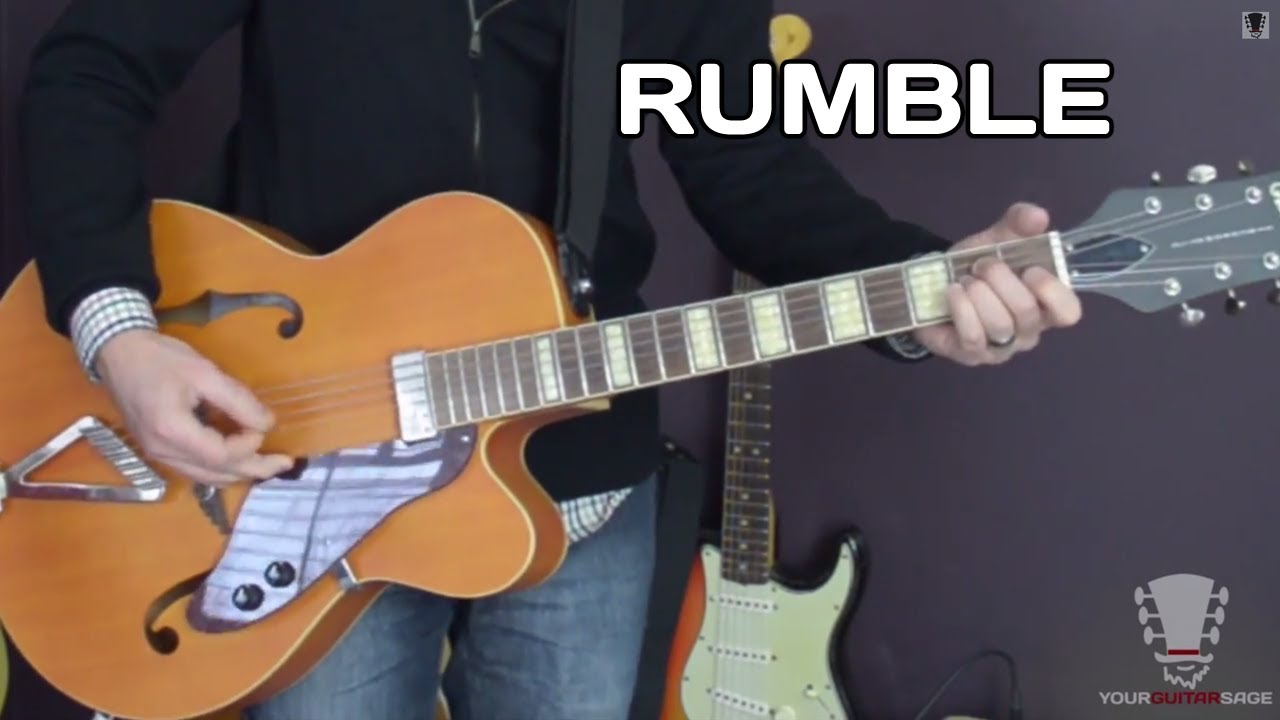 Как играть Rumble от Link Wray Guitar Lesson