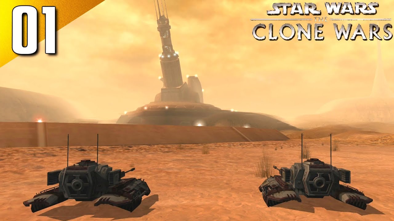 The Clone Wars: 100% (Jedi Master) Walkthrough Part 1 - The Rescue Begins (No Commentary)