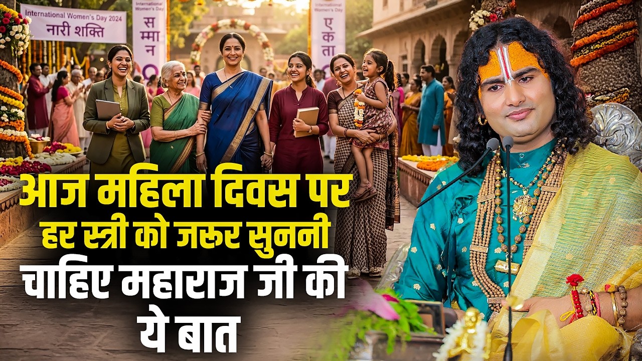 आज महिला दिवस पर हर स्त्री को जरूर सुननी चाहिए अनिरुद्धाचार्य जी महाराज की ये बात