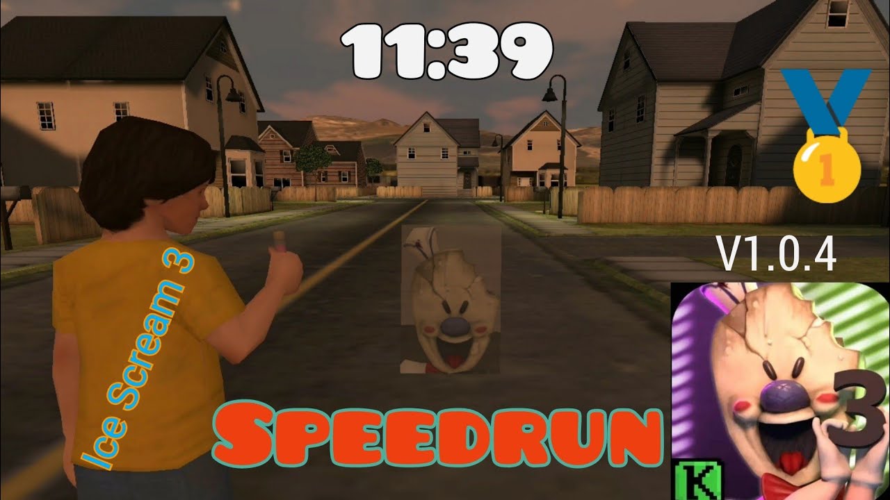 Ice Scream 3 - V1.0.4, world record (11:39), speedrun