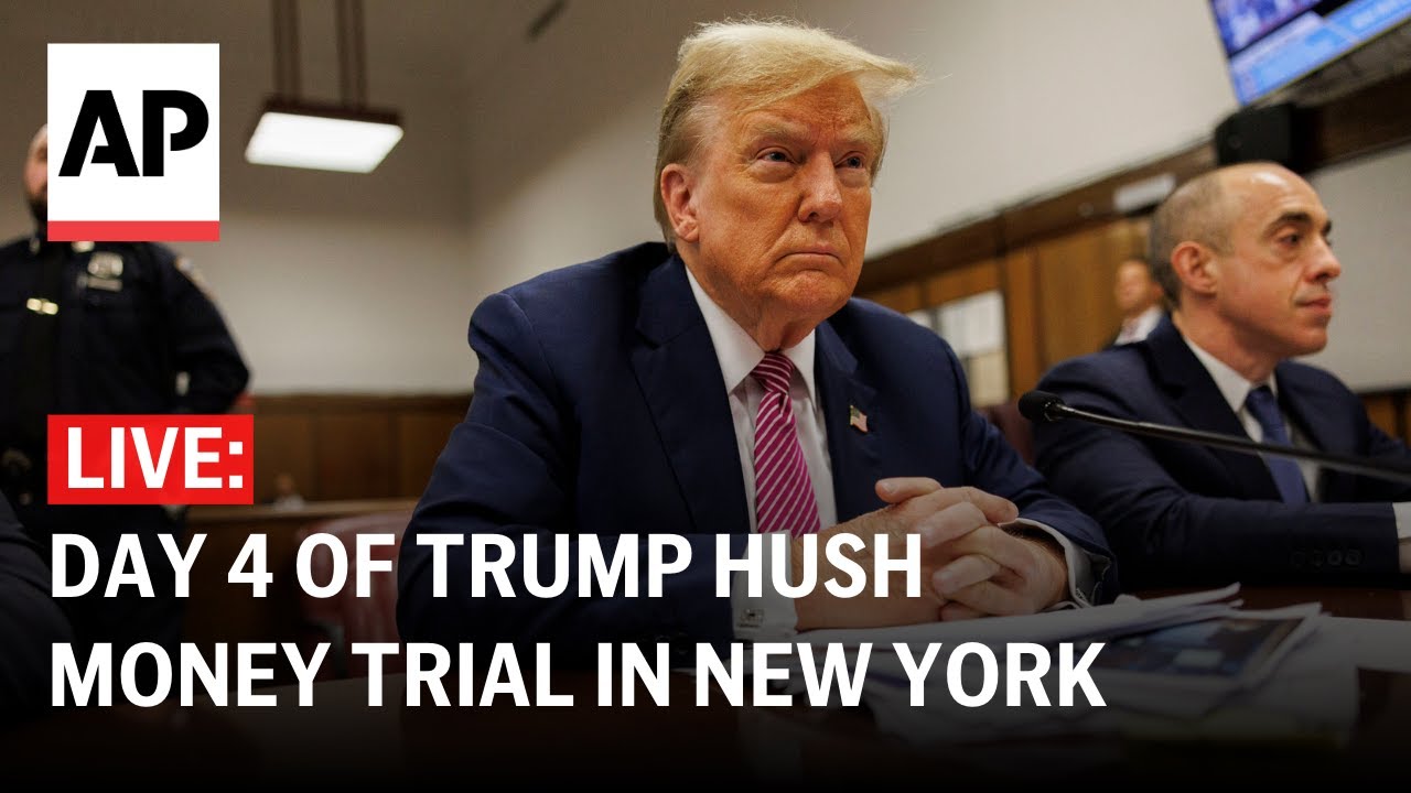 Trump hush money trial LIVE: Day 4 outside New York courthouse